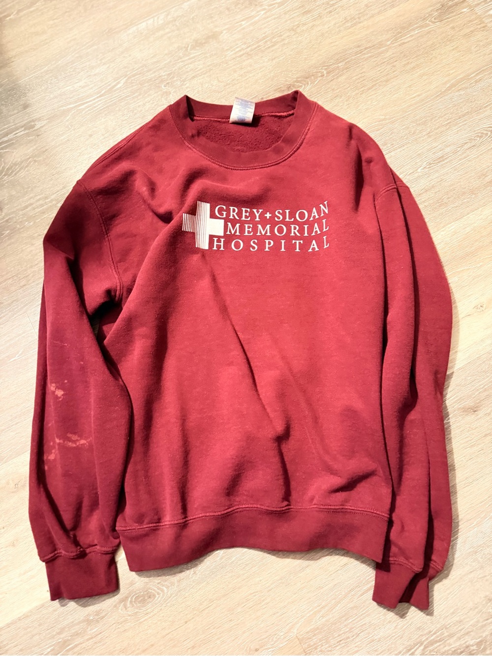 Greys Anatomy Crewneck Sweatshirt - Burgundy